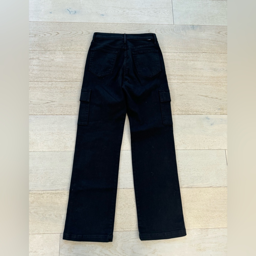 NWOT Mother The Straight Up Rambler Cargo 
Jeans Pants in Pitch size 28 - Picture 6 of 16
